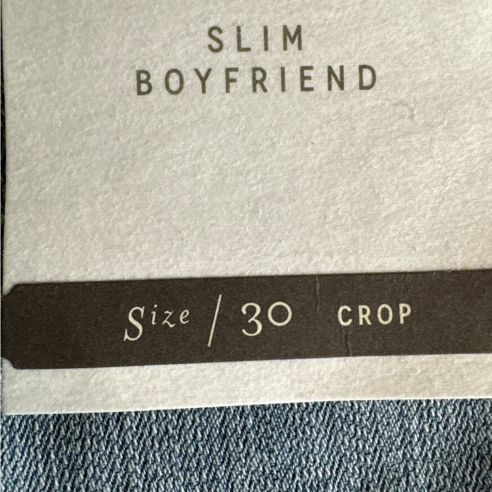 ANTHROPOLOGIE Pilcro and the Letterpress Boyfriend Cropped Jeans, Sizes 27 & 30. - Picture 13 of 16